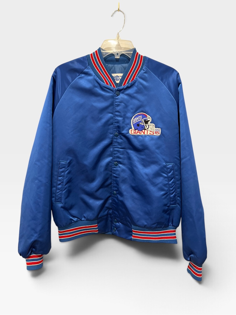 Vintage Retro Chalk Line NY (New York) Giants NFL Varsity Bomber Jacket - Picture 2 of 7